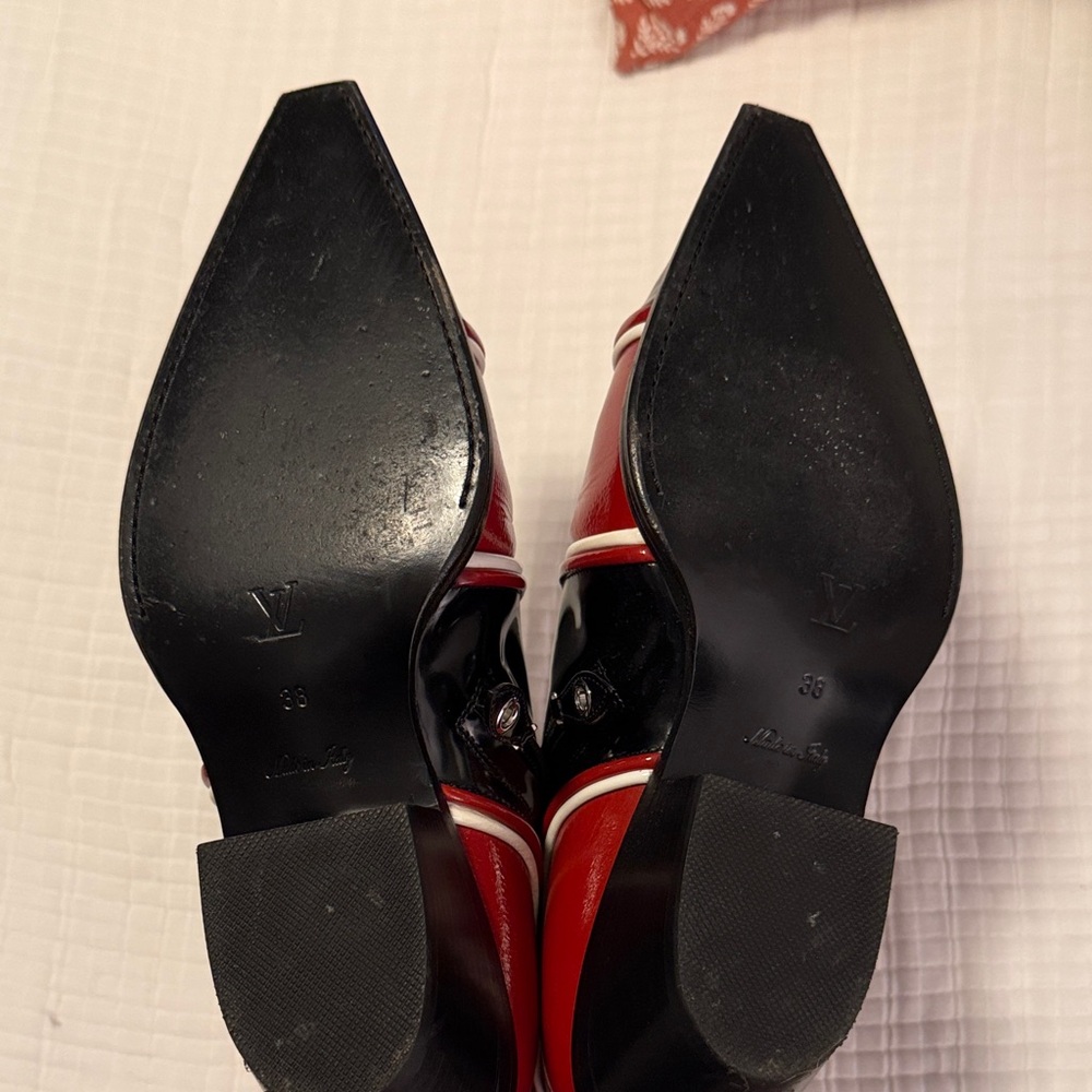 Louis Vuitton Red and Black Women's Boots - Picture 10 of 11